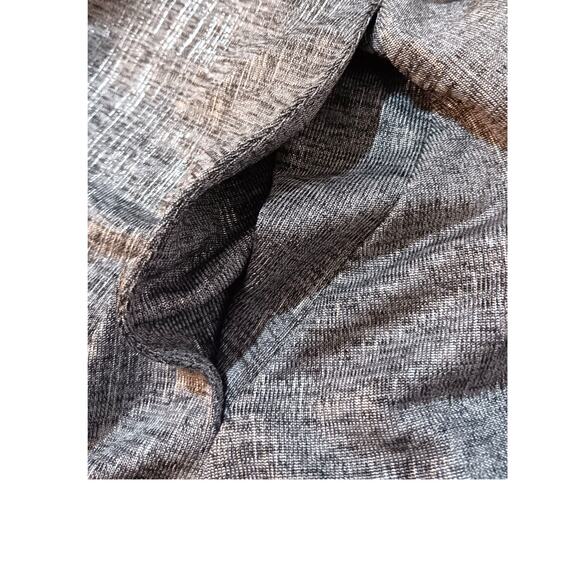 SUSAN GRAVER Slinky Knit Jacket Cardigan Topper Pockets XL Silver Career Travel - Picture 3 of 8